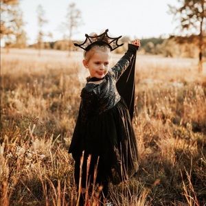 Toddler Girl Black Sequin & Tulle Dress